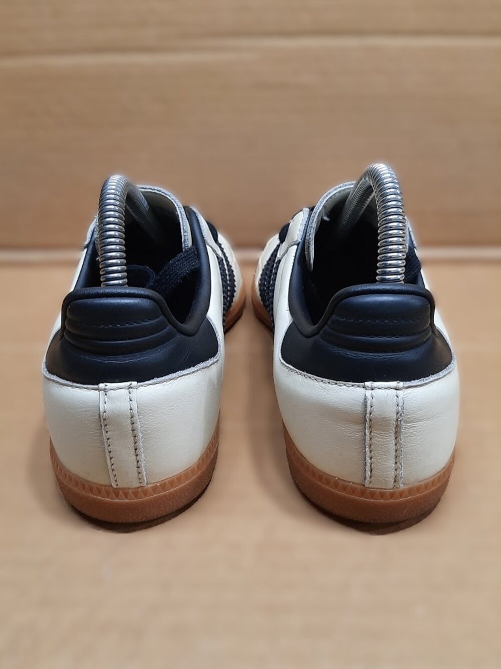 Adidas Samba ♀️ Women's 7.5 OG Cream Sand Strata Off White Black Sneakers ID0478 - Picture 8 of 16